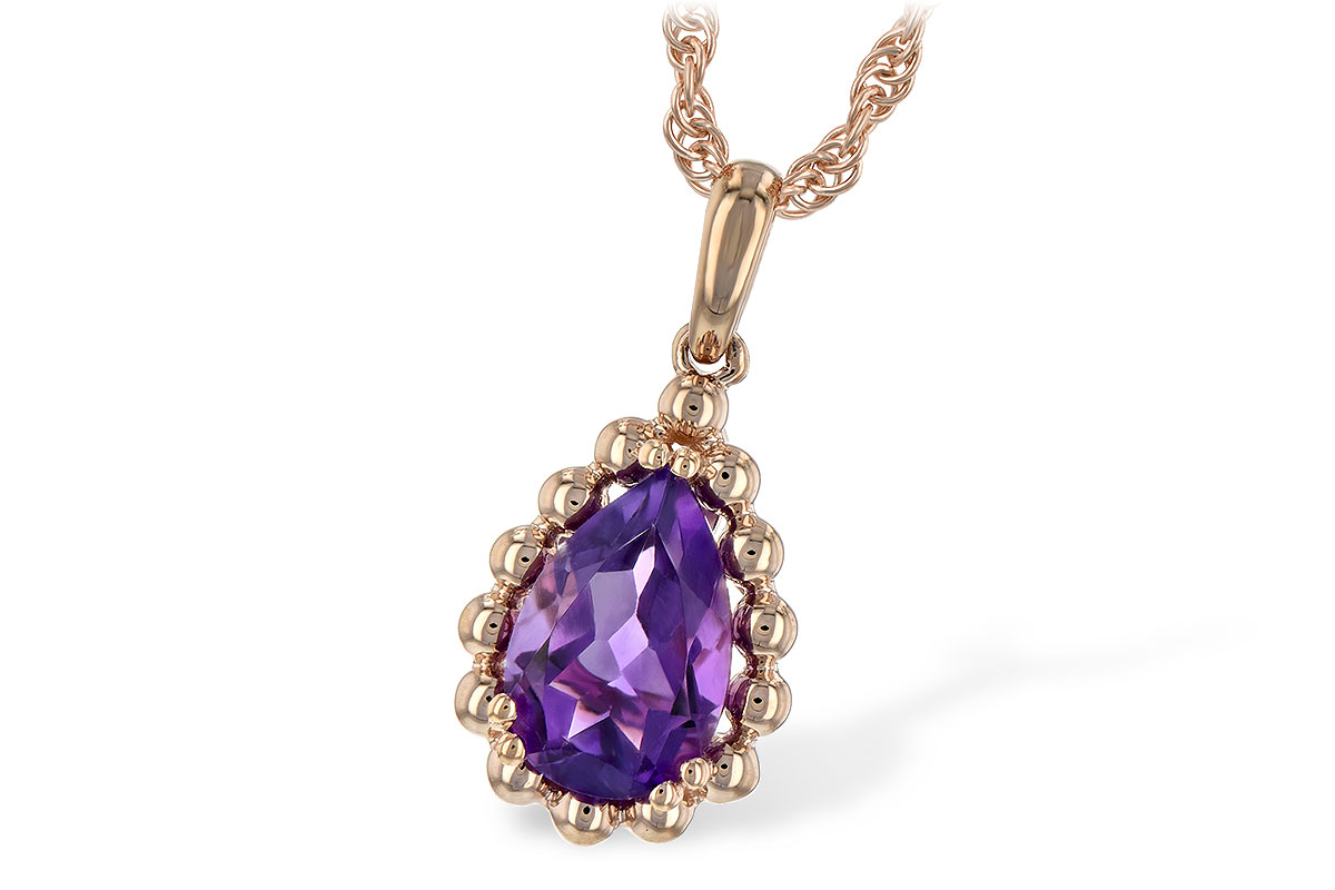 G216-94796: NECKLACE 1.06 CT AMETHYST