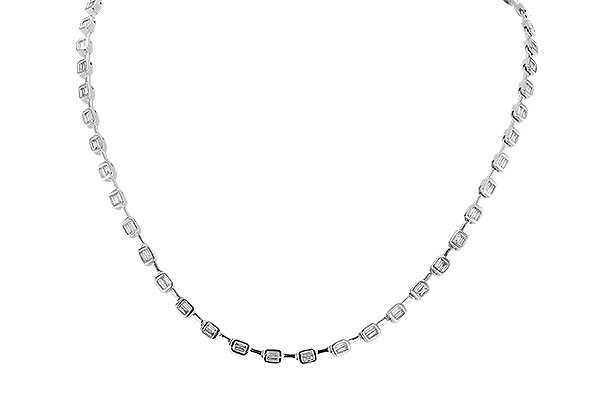 H301-50223: NECKLACE 2.05 TW BAGUETTES (17 INCHES)