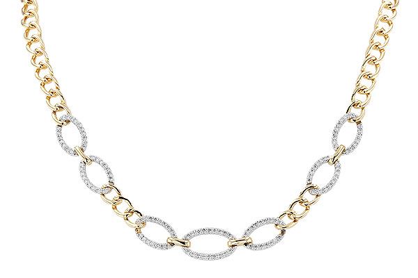 K301-47496: NECKLACE 1.12 TW (17")(INCLUDES BAR LINKS)