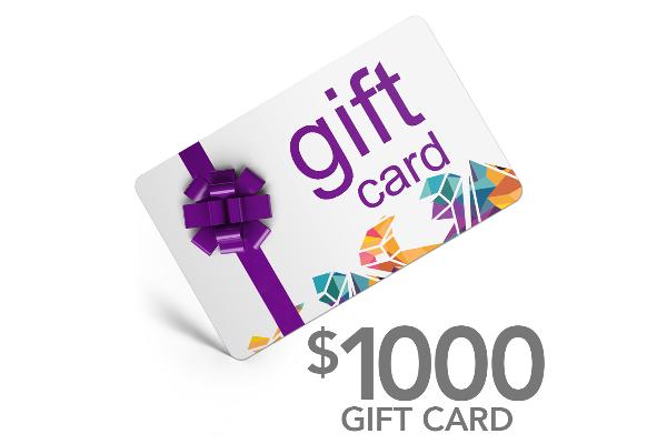 X027-84769: $1000 Gift Card